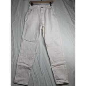 Vintage Wrangler America White Mom Jeans USA Pants 12 Regular 28x30.5